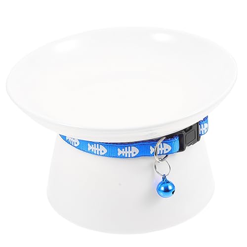 VERDANVERSE Erhöhter Katzennapf aus Keramik rutschfeste Futterschüssel für Katzen und Hunde Große Kapazität Leicht zu Reinigen Optimaler Schutz für Nacken und Verdauung von VERDANVERSE