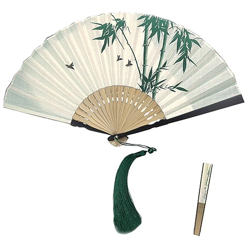 VERDANVERSE Faltender Vintage Handfächer aus Retro Handventilator im Chinesischen Stil mit Quaste für Dekoration Tanz Geschenkoption VERDANVERSE Faltender Vintage Handfächer aus Retro Handventilator im Chinesischen Stil mit Quaste für Dekoration Tanz Geschenkoption von VERDANVERSE