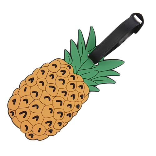 VERDANVERSE Gepäckanhänger Ananasform Gelb Luggage Tag aus Langlebigem Kunststoff mit Namensschild für Reisekoffer und Reisetaschen Praktische Id Etiketten zur Einfachen Gepäckidentifikation VERDANVERSE Gepäckanhänger Ananasform Gelb Luggage Tag aus Langlebigem Kunststoff mit Namensschild für Reisekoffer und Reisetaschen Praktische Id Etiketten zur Einfachen Gepäckidentifikation von VERDANVERSE