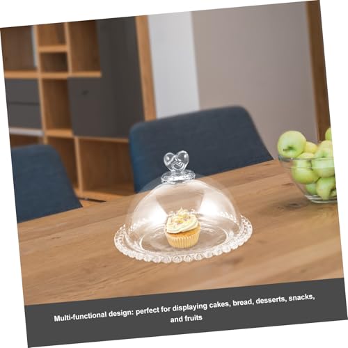 VERDANVERSE Glasglocke mit Klarem Glasdeckel Tortenplatte Servierplatte für Kuchen Dessert Obst Mehrzweck Staubschutz Kuchenständer Party Buffet VERDANVERSE Glasglocke mit Klarem Glasdeckel Tortenplatte Servierplatte für Kuchen Dessert Obst Mehrzweck Staubschutz Kuchenständer Party Buffet von VERDANVERSE
