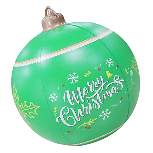 VERDANVERSE Große Aufblasbare Weihnachtskugel Grün Wetterfest für Außenbereich Garten Festliche Weihnachtsdekoration Robuste Outdoor Weihnachtsball für Party von VERDANVERSE