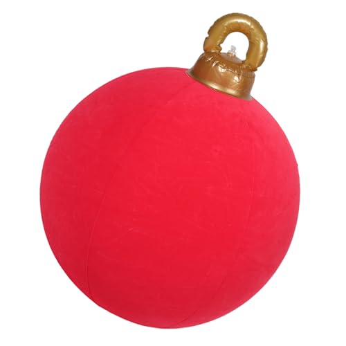 VERDANVERSE Große Aufblasbare Weihnachtskugeln PVC Velours Dekorationen für Outdoor Rasen Veranda Festliche Weihnachtskugel Garten Party Zubehör von VERDANVERSE