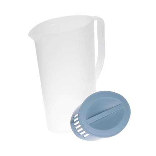 VERDANVERSE Große Kapazität Wasserkrug Kälteresistent Transparenter Getränkekrug Haushaltspitcher für Wasser Saft Tee und Kalte Getränke Robustes Design Modernes Erscheinungsbild von VERDANVERSE
