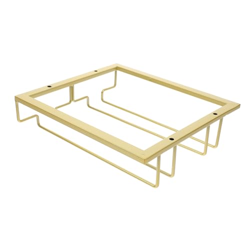 VERDANVERSE Hängendes Weinglasregal aus Eleganter Weinglashalter für Küche Fächer Umgedrehtes Design Platzsparend und Installieren für Weingläser und Becher von VERDANVERSE
