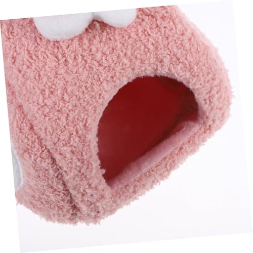 VERDANVERSE Hamster Kuschelnest Baumwolle Rollform Versteckhaus Winterbett für Hamster und Kleine Kleintiere Warmer Plüsch haustiernest von VERDANVERSE