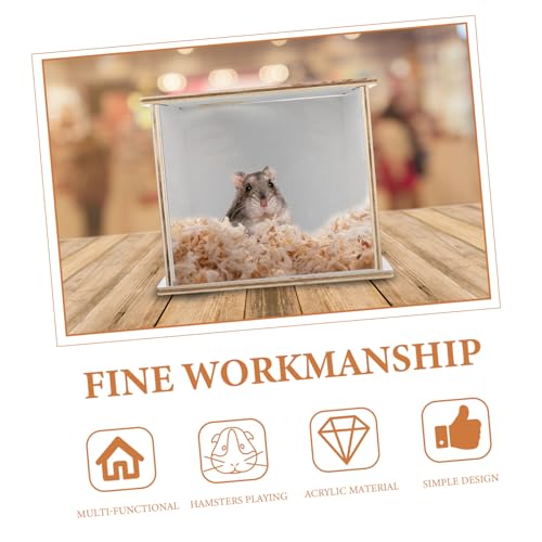 VERDANVERSE Hamster Sandbad Sandbadbox Transparent Multifunktional Haustier Sandbad Toilette Kleintier Badewanne Einfach Reinigung Robust Klein VERDANVERSE Hamster Sandbad Sandbadbox Transparent Multifunktional Haustier Sandbad Toilette Kleintier Badewanne Einfach Reinigung Robust Klein von VERDANVERSE