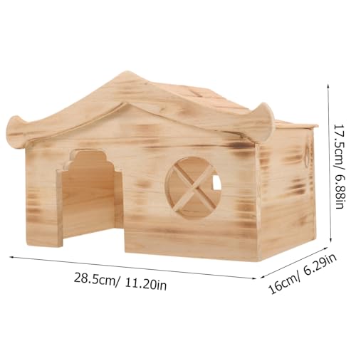 VERDANVERSE Hamster Versteck Holzhaus Kleintier Höhle Nager Kuschelhütte für Zwerghamster Chinchilla und Rennmaus als Rückzugsort und Schlafplatz im Käfig VERDANVERSE Hamster Versteck Holzhaus Kleintier Höhle Nager Kuschelhütte für Zwerghamster Chinchilla und Rennmaus als Rückzugsort und Schlafplatz im Käfig von VERDANVERSE