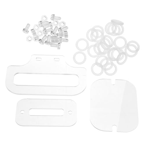 VERDANVERSE Hamsterkäfig Zubehör Kit Transparente Schrauben und Muttern mit Dichtung und Fixierplatten Passend für DIY Kleintierkäfige Flexibel und Leicht zu Reinigen VERDANVERSE Hamsterkäfig Zubehör Kit Transparente Schrauben und Muttern mit Dichtung und Fixierplatten Passend für DIY Kleintierkäfige Flexibel und Leicht zu Reinigen von VERDANVERSE