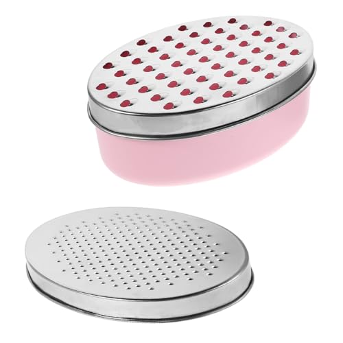 VERDANVERSE Handlicher Doppel-seiten Käsehobel mit Edelstahl-schneideplatten und Aufbewahrungsbox Ergonomischer Ovaler Griff Feines und Gleichmäßiges Reiben für Gemüse Käse Ingwer von VERDANVERSE
