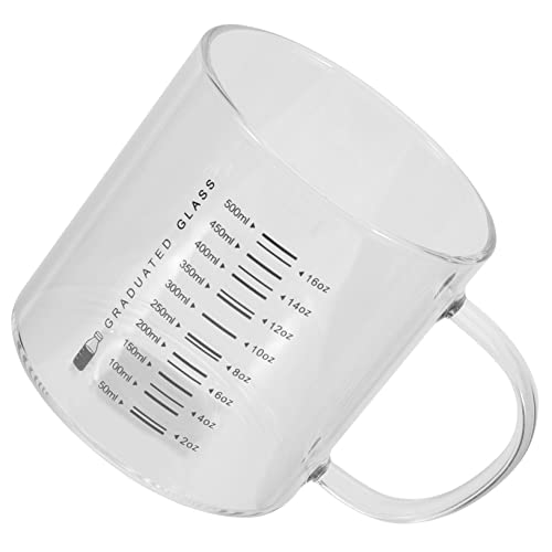 VERDANVERSE Handlicher Transparenter Glasbecher mit Messmarkierung Hitzebeständig zum Messen und Servieren von Kaffee Milch und Getränken Praktisches Trinkglas für Haushalt und Frühstück VERDANVERSE Handlicher Transparenter Glasbecher mit Messmarkierung Hitzebeständig zum Messen und Servieren von Kaffee Milch und Getränken Praktisches Trinkglas für Haushalt und Frühstück von VERDANVERSE