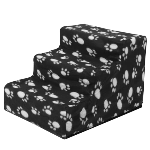 VERDANVERSE Haustiertreppe mit Rutschfester Oberfläche Stabilem Design und Breiter als Sichere Steighilfe für Kleine Hunde und Katzen zum Sofa Bett und Auto Pflegeleicht und Langlebig von VERDANVERSE