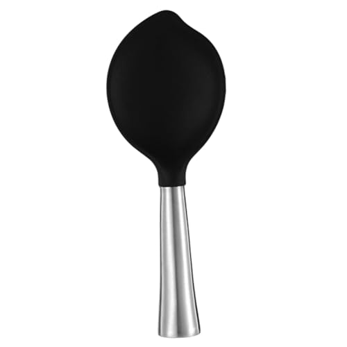 VERDANVERSE Hitzebeständiger Stehender Reislöffel aus Edelstahl und Bpa freiem Silikon Langlebiger Kratzfester Reisspatel Antihaftbeschichtet Wiederverwendbar Praktisches Küchenutensil für VERDANVERSE Hitzebeständiger Stehender Reislöffel aus Edelstahl und Bpa freiem Silikon Langlebiger Kratzfester Reisspatel Antihaftbeschichtet Wiederverwendbar Praktisches Küchenutensil für von VERDANVERSE