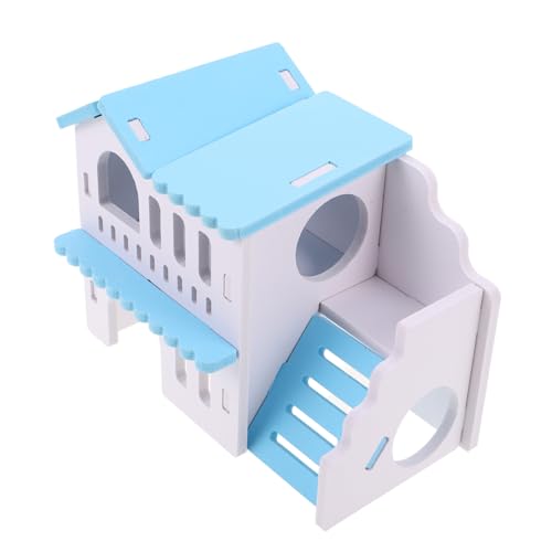 VERDANVERSE Holz Hamsterhaus mit Doppelstock Design Gemütliches Modernes Versteck für Kleine Haustiere Wie Meerschweinchen und Hamster Pflegeleichtes Interaktives Nest mit Balkon für VERDANVERSE Holz Hamsterhaus mit Doppelstock Design Gemütliches Modernes Versteck für Kleine Haustiere Wie Meerschweinchen und Hamster Pflegeleichtes Interaktives Nest mit Balkon für von VERDANVERSE