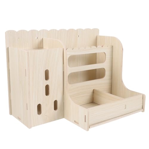 VERDANVERSE Holz Heuraufe Futterspender für Meerschweinchen Kaninchen Hamster Verschleißfester Halter mit Stabiler Struktur Leicht zu Reinigen Sicherer Futterplatz für Kleintiere Täglicher VERDANVERSE Holz Heuraufe Futterspender für Meerschweinchen Kaninchen Hamster Verschleißfester Halter mit Stabiler Struktur Leicht zu Reinigen Sicherer Futterplatz für Kleintiere Täglicher von VERDANVERSE