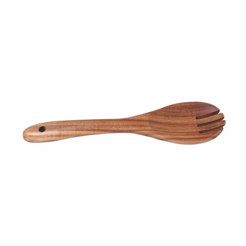 VERDANVERSE Holz Salatbesteck Robustes Salatbesteck Ergonomischer Griff Vielseitiger Salat Küchenhelfer Langlebiges Holz Utensil für Mischen und Servieren von VERDANVERSE