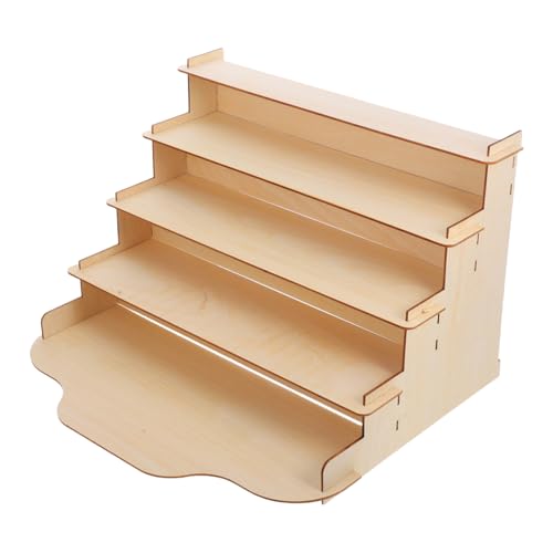 VERDANVERSE Holz poster display Rack mit Stabiler Sperrholz Konstruktion Einfacher Montage DIY fähigem Unbehandeltem Holzfinish Vielseitig für Grußkarten Postkarten und Sticker Organizer von VERDANVERSE