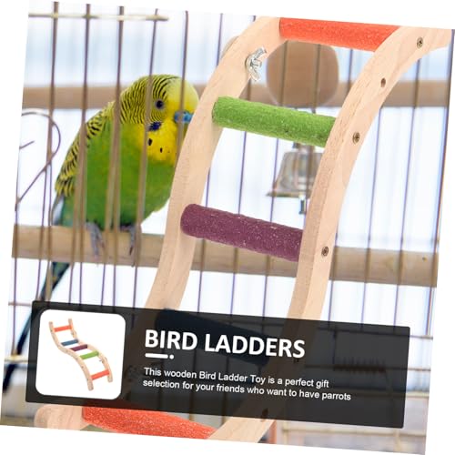 VERDANVERSE Holzleiter für Papageien und Wellensittiche S förmige Kletterleiter aus Naturbelassenem Holz Spielerisches Krallenpflege Balancetraining für Vögel Nager und Zufällige Farbe VERDANVERSE Holzleiter für Papageien und Wellensittiche S förmige Kletterleiter aus Naturbelassenem Holz Spielerisches Krallenpflege Balancetraining für Vögel Nager und Zufällige Farbe von VERDANVERSE