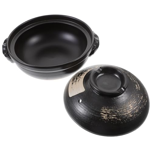 VERDANVERSE Keramik Casserole Steintopf mit Hitzebeständigem Deckel und Zwei Griffen Energiesparender Suppentopf für Eintöpfe Aufläufe und Haussuppen für Keramikkochgeschirr VERDANVERSE Keramik Casserole Steintopf mit Hitzebeständigem Deckel und Zwei Griffen Energiesparender Suppentopf für Eintöpfe Aufläufe und Haussuppen für Keramikkochgeschirr von VERDANVERSE