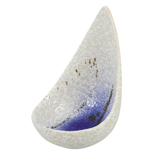 VERDANVERSE Keramik Löffelhalter Wassertröpfchen Design Glatter Löffelrest Vielseitig als Kleine Schüssel Nutzbar Spülmaschinenfest für Küchenarbeitsplatte und Esstisch von VERDANVERSE