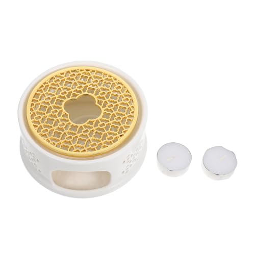 VERDANVERSE Keramik Teekannenwärmer mit Kerzenhalter Hohles Design Stabiler Keramikhalter für Glas-teekannen Hält Tee Milch und Kaffee Warm Geeignet für Zuhause und Büro VERDANVERSE Keramik Teekannenwärmer mit Kerzenhalter Hohles Design Stabiler Keramikhalter für Glas-teekannen Hält Tee Milch und Kaffee Warm Geeignet für Zuhause und Büro von VERDANVERSE