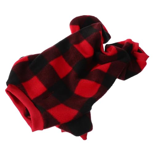 VERDANVERSE Kleine Hunde Fleece Weste Winddichte Winterjacke Warmes Hundewinterkleidungsweste Für Welpen Rot Schutz Gegen Kälte Und Wind von VERDANVERSE