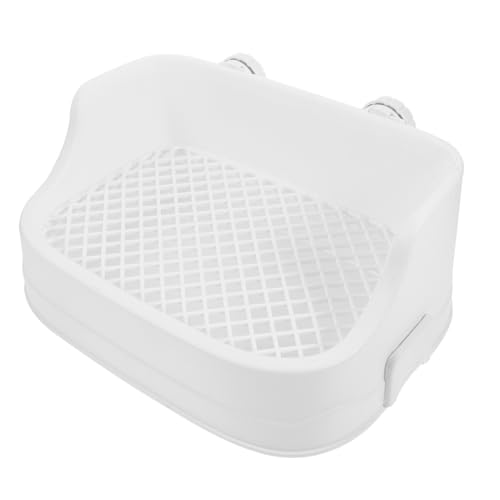 VERDANVERSE Kleintier Toilette aus Langlebigem Kunststoff Leicht zu Reinigende Meerschweinchen ecktoilette mit Niedrigem Einstieg Geeignet für Kaninchen und Hamster Rutschfestes Design für von VERDANVERSE