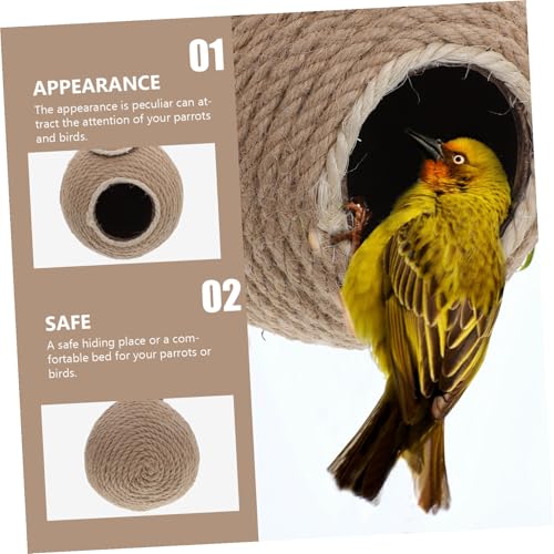 VERDANVERSE Kokosnuss Vogelnest Ballförmig Warmes Delikates Papagei Haus für Wellensittiche und Kleine Vögel Sicheres Geruchsfreies Nistkasten Zubehör für Vogelkäfige und Vogelbad VERDANVERSE Kokosnuss Vogelnest Ballförmig Warmes Delikates Papagei Haus für Wellensittiche und Kleine Vögel Sicheres Geruchsfreies Nistkasten Zubehör für Vogelkäfige und Vogelbad von VERDANVERSE