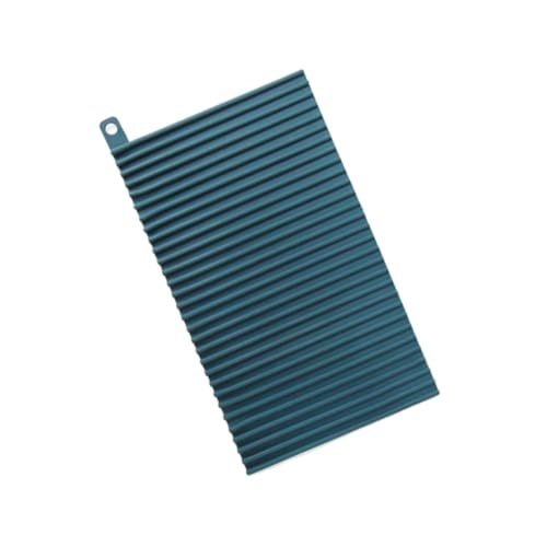 VERDANVERSE Küchen abtropfmatte aus Silikon mit Tiefen Rillen Rutschfest und Hitzebeständig Platzsparend als Tischset und Abtropffläche für Geschirr Obst und Gemüse Leicht zu Reinigen von VERDANVERSE