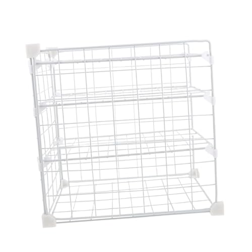 VERDANVERSE Küchenschrank Organizer Metallregal Lagig Stabiles Drahtgitter mit Optimaler Belüftung Einfache Montage Platzsparend für Geschirr und Vorräte von VERDANVERSE