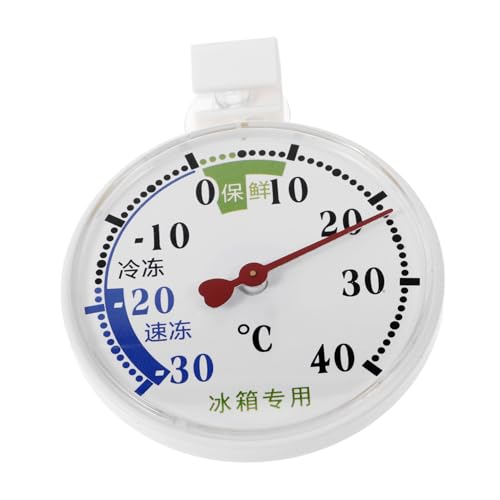 VERDANVERSE Kühlschrank Thermometer mit Saugnapf Analoger Gefrierschrank Temperatur Monitor Zuverlässiger Innenraum Temperaturtracker für Kühlschrank Gefriertruhe und Kühlraum Einfache VERDANVERSE Kühlschrank Thermometer mit Saugnapf Analoger Gefrierschrank Temperatur Monitor Zuverlässiger Innenraum Temperaturtracker für Kühlschrank Gefriertruhe und Kühlraum Einfache von VERDANVERSE