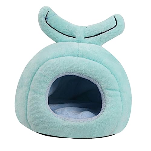 VERDANVERSE Kuscheliges Hamster Bett im Wal Design Warmes Plüschnest für Meerschweinchen Kaninchen und Mäuse für Kalte Gemütliche Rückzugsmöglichkeit von VERDANVERSE