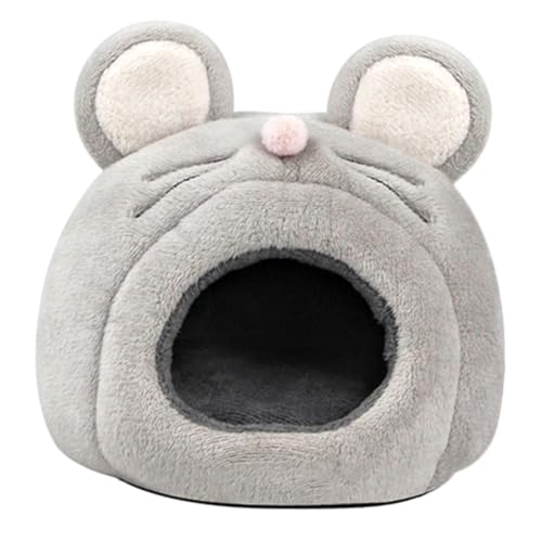 VERDANVERSE Kuschelnest für Kleine Haustiere Plüschbett für Hamster Meerschweinchen und Chinchillas Schlafen mit Abnehmbarer Matte und Sicherem Gefühl von VERDANVERSE