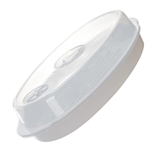 VERDANVERSE Mikrowellen Dampfgarer mit Deckel Hitzebeständiger Küchen Steamer für Fisch Brot Reis Dampfbuns Sicherer Dampfablass Praktisches Haushalts und Geschenkset Weiß von VERDANVERSE
