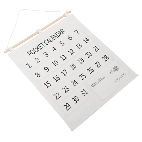 VERDANVERSE Monatlicher Wandkalender aus Baumwolle und Leinen Praktischer Wand Organizer mit Taschen für Erwachsene Vielseitig Einsetzbar für Medikamente und Kleinigkeiten VERDANVERSE Monatlicher Wandkalender aus Baumwolle und Leinen Praktischer Wand Organizer mit Taschen für Erwachsene Vielseitig Einsetzbar für Medikamente und Kleinigkeiten von VERDANVERSE