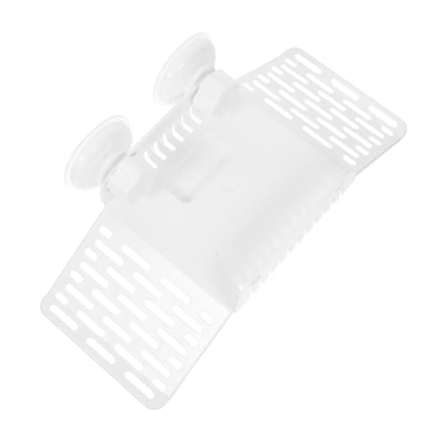 VERDANVERSE Multifunktionale Saugnapf Kletterrampe für Reptilienhabitate Aquarien Dock für Schildkröten und Frösche Weiße Schwimmende Terrasse von VERDANVERSE