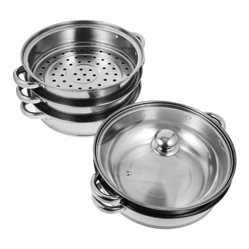 VERDANVERSE Multifunktionaler Dampftopf Lagiger Suppentopf für Köstliche Gerichte Geeignet für Zuhause und Einfach zu Bedienen Langlebiges Material Platzsparendes Design von VERDANVERSE