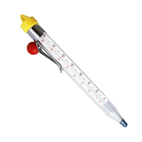 VERDANVERSE Multipurpose Küchenthermometer Glas Zuckerthermometer für Süßwaren Backen und Kochen mit Clip zur Sicheren Temperaturmessung in Verschiedenen Farben VERDANVERSE Multipurpose Küchenthermometer Glas Zuckerthermometer für Süßwaren Backen und Kochen mit Clip zur Sicheren Temperaturmessung in Verschiedenen Farben von VERDANVERSE