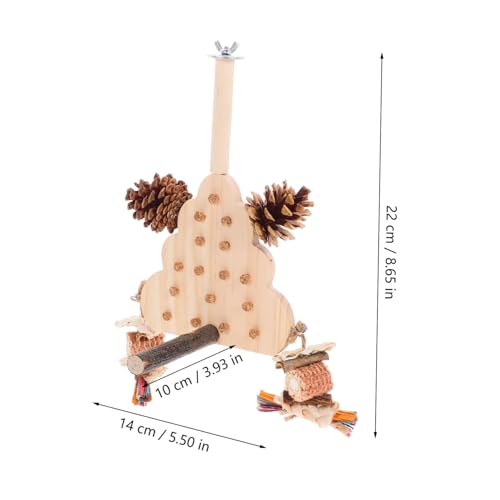 VERDANVERSE Papageien Sitzstange Holz Kletterplattform Robust Beißfest Vogelkäfig Zubehör für Wellensittiche Sittiche Nymphensittiche Spiel Ruheplatz VERDANVERSE Papageien Sitzstange Holz Kletterplattform Robust Beißfest Vogelkäfig Zubehör für Wellensittiche Sittiche Nymphensittiche Spiel Ruheplatz von VERDANVERSE