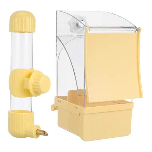 VERDANVERSE Parrot Futter und Wasserspender Set Spritzwassergeschützter Futterbehälter mit Platzsparend für Cockatiels und Kleine Vögel Vielseitiges Käfigzubehör zur Effizienten Fütterung und von VERDANVERSE