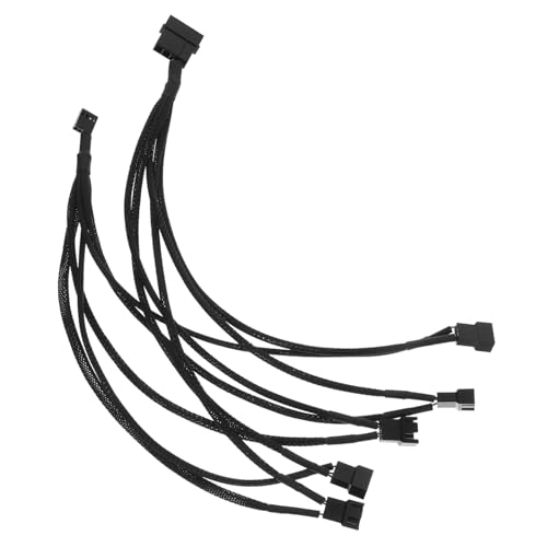 VERDANVERSE Pc Fan Adapter Kabel Lüfter Verteiler Anschlusskabel Kompatibel für Desktop Computer Kabelmanagement zur Reduzierung von Kabelwirrwarr für Gamer und Grafikdesigner Einfache von VERDANVERSE