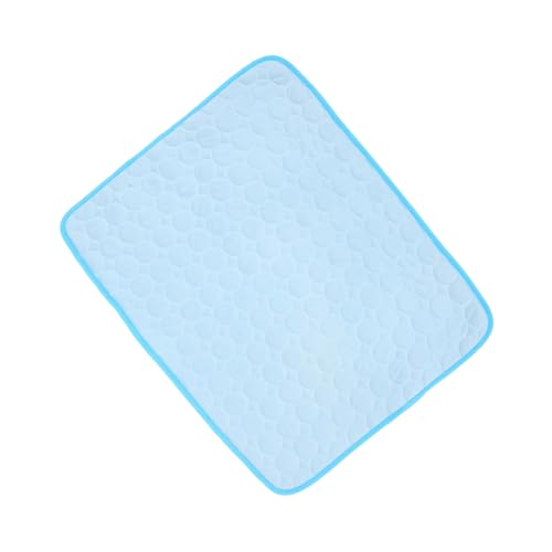 VERDANVERSE Pet Cooling Mat EIS Silk Selbstkühlend Leicht Tragbar Für Kleine Hunde Katzen Sommer Haustier Schlafmatte Für Auto Sofa Indoor Outdoor Hellblau von VERDANVERSE