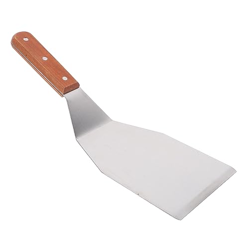 VERDANVERSE Pfannenspatel mit Holzgriff Tragbarer und Robuster Bratspatel Wiederverwendbar Hitzebeständig und Langlebig zum Wenden von Burgern von VERDANVERSE
