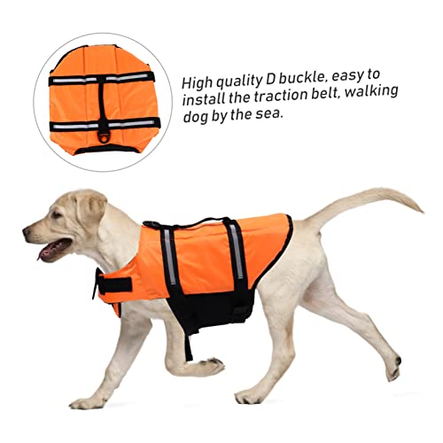 VERDANVERSE Puppy Life Vest Schwimmweste für Hunde mit Reflektierenden Streifen Verstellbar Ergonomisch Gestaltet für Bootfahren Schwimmen und Poolspaß Orange VERDANVERSE Puppy Life Vest Schwimmweste für Hunde mit Reflektierenden Streifen Verstellbar Ergonomisch Gestaltet für Bootfahren Schwimmen und Poolspaß Orange von VERDANVERSE