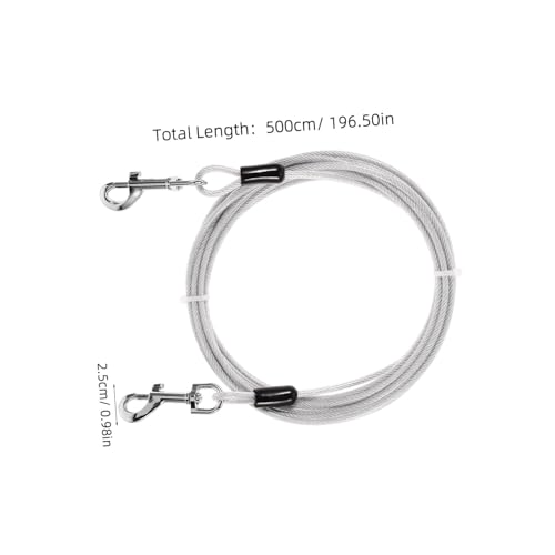 VERDANVERSE Robuste Leichte Hundeleine aus Stahlseil mit Stabilem Karabiner für Jogging Training und Outdoor spaziergänge Komfortabel und Vielseitig für Hundetypen Geeignet VERDANVERSE Robuste Leichte Hundeleine aus Stahlseil mit Stabilem Karabiner für Jogging Training und Outdoor spaziergänge Komfortabel und Vielseitig für Hundetypen Geeignet von VERDANVERSE