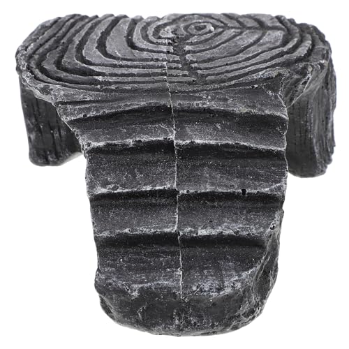 VERDANVERSE Schildkröten Sonnenplattform aus Resin mit Versteckhöhle Lebensechtes Reptilien Habitat Zubehör für Wasserschildkröten und Landschildkröten Kletterplattform und Versteck für von VERDANVERSE