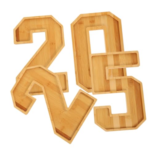 VERDANVERSE Servierplatte Teiliges Zahlendesign aus Langlebigem für Snacks Candy Obst Käse als Partydeko und zum Geburtstag Hochzeit von VERDANVERSE