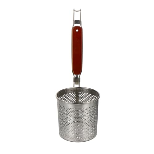 VERDANVERSE Siebskimmer mit Langem Griff Hitzebeständig und Ergonomisch zum Abseihen von Nudeln Gemüse und Fleisch Geeignet für Frittieren Kochen und Hot Pot von VERDANVERSE