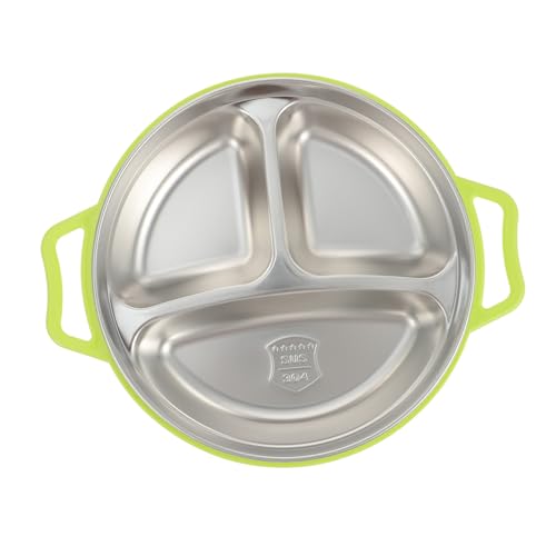 VERDANVERSE Teller Geteilte Rostfreie Langlebige Essensplatte Glatte Oberfläche Bpa Frei Leicht zu Reinigen Geeignet für Haushalt und Nordisches Grün VERDANVERSE Teller Geteilte Rostfreie Langlebige Essensplatte Glatte Oberfläche Bpa Frei Leicht zu Reinigen Geeignet für Haushalt und Nordisches Grün von VERDANVERSE