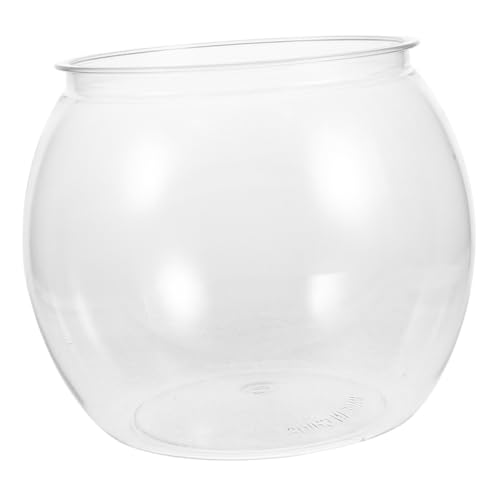 VERDANVERSE Transparenter Goldfisch Aquarium Tank Rundes Unzerbrechliches Kompaktes Kunststoffbecken für Goldfische Kleine Schildkröten und Kleintiere Dekorativer Tisch Aquarium für Büro und VERDANVERSE Transparenter Goldfisch Aquarium Tank Rundes Unzerbrechliches Kompaktes Kunststoffbecken für Goldfische Kleine Schildkröten und Kleintiere Dekorativer Tisch Aquarium für Büro und von VERDANVERSE