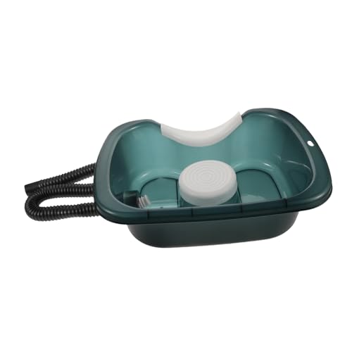 VERDANVERSE Transparentes Langlebiges Haarwaschbecken aus PP mit Ablaufschlauch und Kopfstütze Tragbares Bett Shampootablett für Bettlägerige Senioren Schwangere und Zufällige Zufällige Farbe VERDANVERSE Transparentes Langlebiges Haarwaschbecken aus PP mit Ablaufschlauch und Kopfstütze Tragbares Bett Shampootablett für Bettlägerige Senioren Schwangere und Zufällige Zufällige Farbe von VERDANVERSE